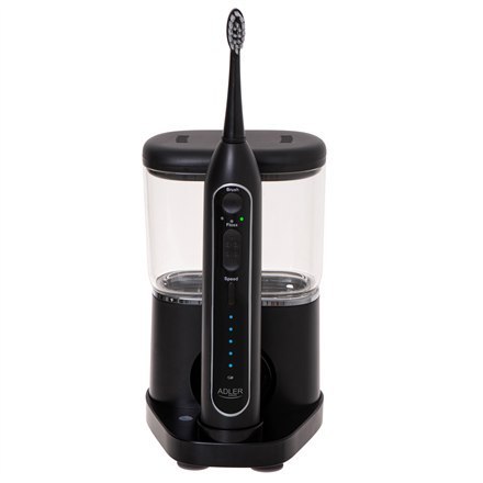Adler | Szczoteczka soniczna 2 w 1 do nitkowania wodą | AD 2180b | Akumulatorowa | Dla dorosłych | Liczba główek szczoteczki w z Adler | Szczoteczka soniczna 2 w 1 do nitkowania wodą | AD 2180b | Akumulatorowa | Dla dorosłych | Liczba główek szczoteczki w z