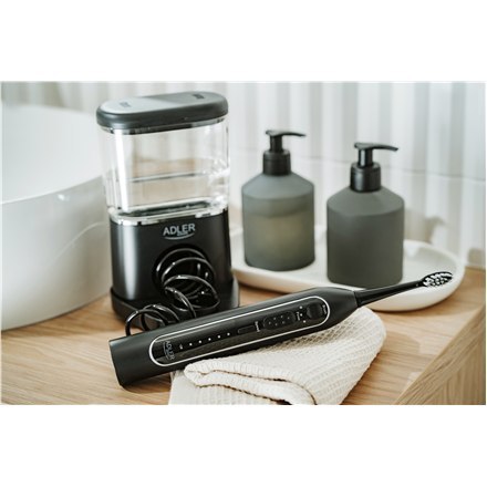 Adler | Szczoteczka soniczna 2 w 1 do nitkowania wodą | AD 2180b | Akumulatorowa | Dla dorosłych | Liczba główek szczoteczki w z Adler | Szczoteczka soniczna 2 w 1 do nitkowania wodą | AD 2180b | Akumulatorowa | Dla dorosłych | Liczba główek szczoteczki w z