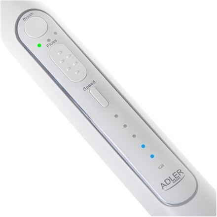 Adler | Szczoteczka soniczna 2 w 1 do nitkowania wodą | AD 2180w | Akumulator | Dla dorosłych | Liczba główek szczoteczki w zest Adler | Szczoteczka soniczna 2 w 1 do nitkowania wodą | AD 2180w | Akumulator | Dla dorosłych | Liczba główek szczoteczki w zest
