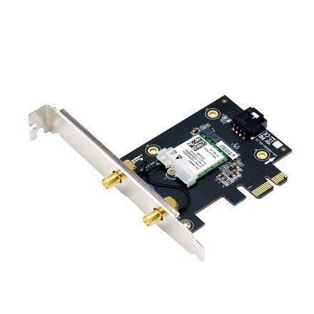 Asus | Adapter Wi-Fi, Tri-Band, Adapter Wi-Fi 6E | PCE-AXE5400 | 802.11ax | 574/2402/2042 Mbit/s | Mbit/s | Porty Ethernet LAN ( Asus | Adapter Wi-Fi, Tri-Band, Adapter Wi-Fi 6E | PCE-AXE5400 | 802.11ax | 574/2402/2042 Mbit/s | Mbit/s | Porty Ethernet LAN (