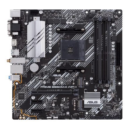 Asus | PRIME B550M-A WIFI II | Rodzina procesorów AMD | Gniazdo procesora AM4 | DDR4 DIMM | Gniazda pamięci 4 | Obsługiwane inte Asus | PRIME B550M-A WIFI II | Rodzina procesorów AMD | Gniazdo procesora AM4 | DDR4 DIMM | Gniazda pamięci 4 | Obsługiwane inte