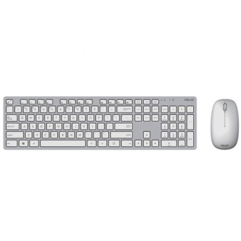 Asus W5000 | Keyboard and Mouse Set | Wireless | US | White Asus W5000 | Keyboard and Mouse Set | Wireless | US | White