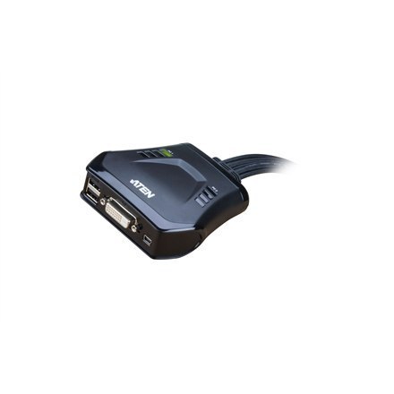 Aten 2-portowy przełącznik KVM USB DVI ze zdalnym wyborem portów Aten | Zdalny wybór portów | 2-portowy przełącznik KVM USB DVI Aten 2-portowy przełącznik KVM USB DVI ze zdalnym wyborem portów Aten | Zdalny wybór portów | 2-portowy przełącznik KVM USB DVI