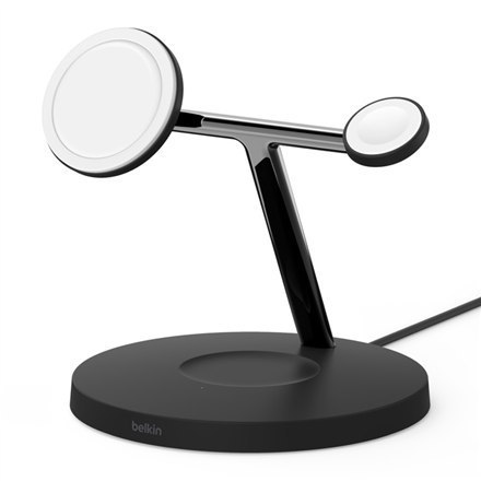 Belkin | Pro MagSafe 3w1 Wireless Charging Stand + zasilacz sieciowy | BOOST CHARGE Belkin | Pro MagSafe 3w1 Wireless Charging Stand + zasilacz sieciowy | BOOST CHARGE