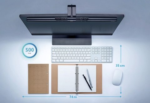 Benq | ScreenBar e-Reading LED Task Lamp | 9H.W42QD.WP1 | 320 lm | 5 W | 2700-6500 K | 50000 h | Lampa LED | 5 V | 0,53 kg Benq | ScreenBar e-Reading LED Task Lamp | 9H.W42QD.WP1 | 320 lm | 5 W | 2700-6500 K | 50000 h | Lampa LED | 5 V | 0,53 kg