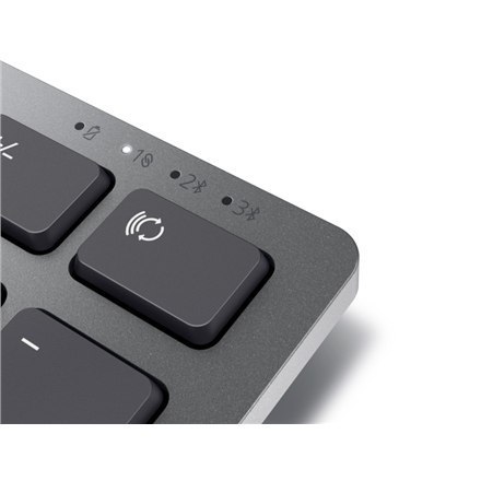 Bezprzewodowa Klawiatura Dell KB700 w kolorze Titan Gray - Technologia 2.4 GHz i Bluetooth 5.0, Układ RU, Wysokość Regulowana, K Bezprzewodowa Klawiatura Dell KB700 w kolorze Titan Gray - Technologia 2.4 GHz i Bluetooth 5.0, Układ RU, Wysokość Regulowana, K