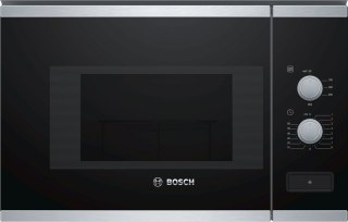 Bosch | BFL520MS0 | Kuchenka mikrofalowa | Do zabudowy | 20 L | 800 W | Stal nierdzewna/czarny