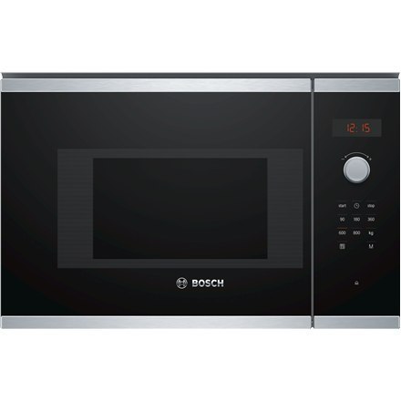 Bosch | BFL523MS0 | Microwave Oven | Built-in | 20 L | 800 W | Stainless steel/Black Bosch | BFL523MS0 | Microwave Oven | Built-in | 20 L | 800 W | Stainless steel/Black