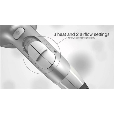 Braun | Suszarka do włosów | Satin Hair 5 HD 580 | 2500 W | Liczba ustawień temperatury 3 | Funkcja jonizacji | Biały/srebrny Braun | Suszarka do włosów | Satin Hair 5 HD 580 | 2500 W | Liczba ustawień temperatury 3 | Funkcja jonizacji | Biały/srebrny