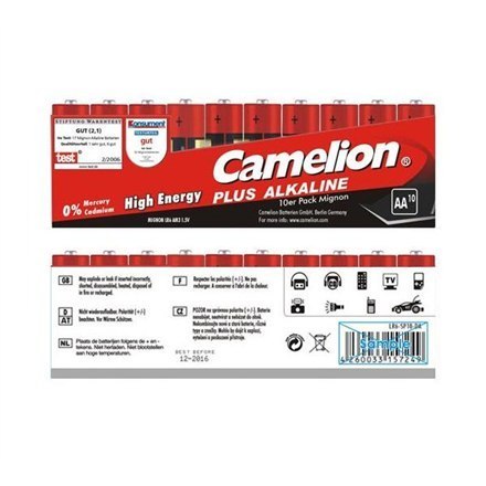 Camelion | AA/LR6 | 2700 mAh | Plus Alkaline | 240 szt. | LR6-SP10 Camelion | AA/LR6 | 2700 mAh | Plus Alkaline | 240 szt. | LR6-SP10