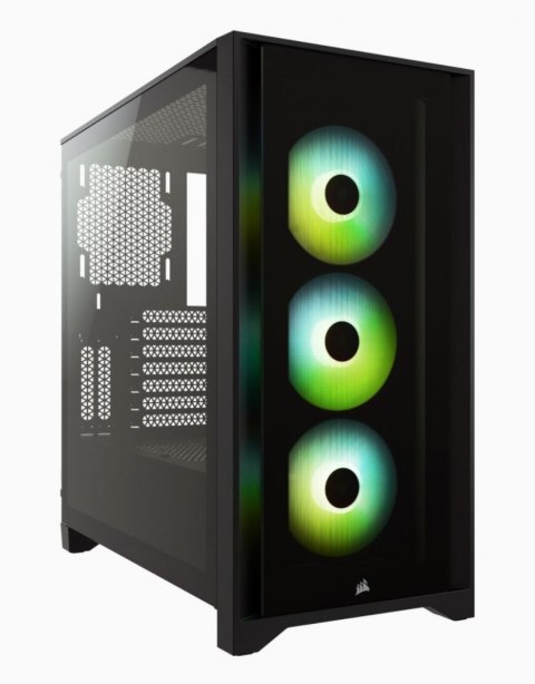 Corsair | Tempered Glass Mid-Tower ATX Case | iCUE 4000X RGB | Side window | Mid-Tower | Black | Power supply included No | ATX Corsair | Tempered Glass Mid-Tower ATX Case | iCUE 4000X RGB | Side window | Mid-Tower | Black | Power supply included No | ATX