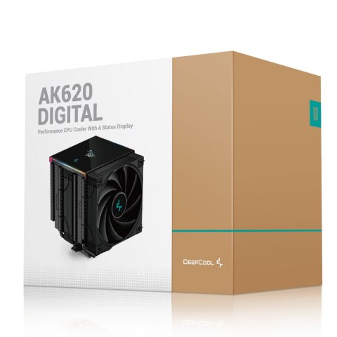 Deepcool | AK620 | Zero Dark | Chłodzenie CPU Powietrzem | Intel, AMD Deepcool | AK620 | Zero Dark | Chłodzenie CPU Powietrzem | Intel, AMD