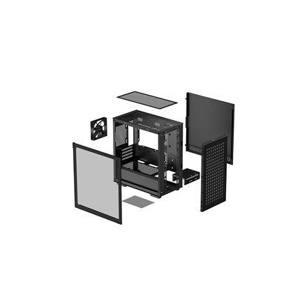 Deepcool | CH370 | Side window | Black | Micro ATX | Power supply included No | ATX PS2 Deepcool | CH370 | Side window | Black | Micro ATX | Power supply included No | ATX PS2
