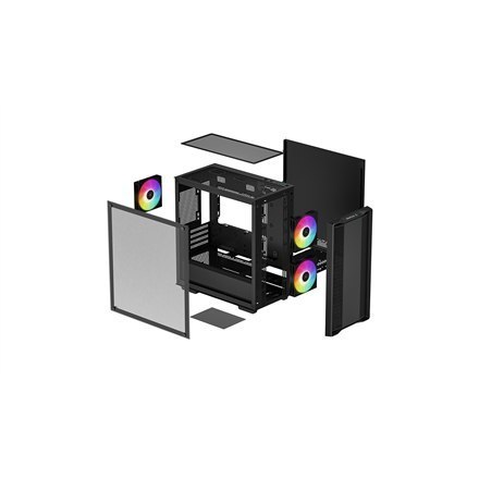 Deepcool | Micro-ATX CASE | CC360 | Black | Mini-ITX / Micro-ATX | Zasilacz w zestawie Nie | ATX PS2 (maksymalna długość: 160mm) Deepcool | Micro-ATX CASE | CC360 | Black | Mini-ITX / Micro-ATX | Zasilacz w zestawie Nie | ATX PS2 (maksymalna długość: 160mm)