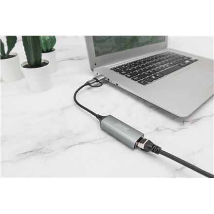 DN-3028 | Adapter USB3.0/USB C 3.1 do 2.5G Ethernet DN-3028 | Adapter USB3.0/USB C 3.1 do 2.5G Ethernet