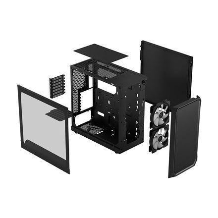 Fractal Design | Focus 2 | Side window | RGB Black TG Clear Tint | Midi Tower | Power supply included No | ATX Fractal Design | Focus 2 | Side window | RGB Black TG Clear Tint | Midi Tower | Power supply included No | ATX