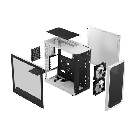 Fractal Design | Focus 2 | Side window | RGB White TG Clear Tint | Midi Tower | Power supply included No | ATX Fractal Design | Focus 2 | Side window | RGB White TG Clear Tint | Midi Tower | Power supply included No | ATX