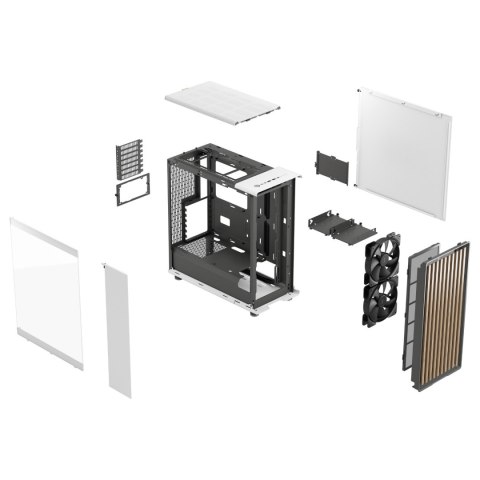 Fractal Design North Chalk White TG Clear Tint Fractal Design Fractal Design North Chalk White TG Clear Tint Fractal Design