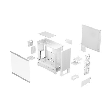 Fractal Design | Pop XL Air RGB | Okno boczne | White TG Clear Tint | E-ATX do 280 mm, ATX, mATX, Mini ITX | Zasilacz w zestawie Fractal Design | Pop XL Air RGB | Okno boczne | White TG Clear Tint | E-ATX do 280 mm, ATX, mATX, Mini ITX | Zasilacz w zestawie