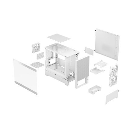 Fractal Design | Pop Mini Air RGB | Okno boczne | White TG Clear Tint | mATX, Mini ITX | Zasilacz w zestawie Nie | ATX Fractal Design | Pop Mini Air RGB | Okno boczne | White TG Clear Tint | mATX, Mini ITX | Zasilacz w zestawie Nie | ATX
