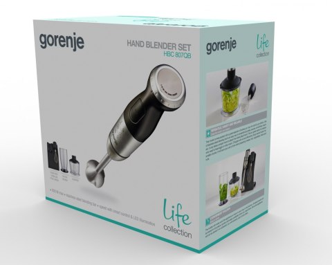 Gorenje | HBC807QB | 800 W | Blender | Hand Blender | Number of speeds Variable | Chopper | Black Gorenje | HBC807QB | 800 W | Blender | Hand Blender | Number of speeds Variable | Chopper | Black