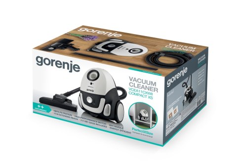 Gorenje | VCEA11CXWII | Odkurzacz | Workowy | Moc 750 W | Pojemność na kurz 2 L | Biały Gorenje | VCEA11CXWII | Odkurzacz | Workowy | Moc 750 W | Pojemność na kurz 2 L | Biały