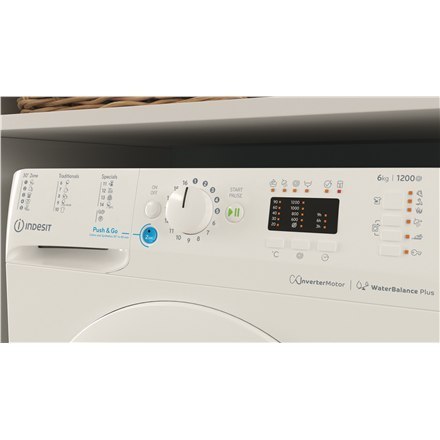 INDESIT | BWSA 61294 W EU N | Pralka | Klasa efektywności energetycznej C | Ładowana od frontu | Pojemność prania 6 kg | 1151 ob INDESIT | BWSA 61294 W EU N | Pralka | Klasa efektywności energetycznej C | Ładowana od frontu | Pojemność prania 6 kg | 1151 ob
