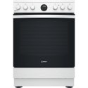 INDESIT | Kuchenka | IS67V8CHW/E | Typ płyty Vitroceramic | Typ piekarnika Electric | Biały | Szerokość 60 cm | Grillowanie | Gł