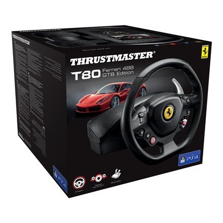 Kierownica Thrustmaster T80 Ferrari 488 GTB Edition - Kierownica do gier wyścigowych - Specjalna edycja Ferrari 488 GTB Kierownica Thrustmaster T80 Ferrari 488 GTB Edition - Kierownica do gier wyścigowych - Specjalna edycja Ferrari 488 GTB