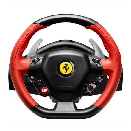 Kierownica do gier Ferrari 458 Spider Racing Wheel od Thrustmaster | Czarno-czerwona Kierownica do gier Ferrari 458 Spider Racing Wheel od Thrustmaster | Czarno-czerwona