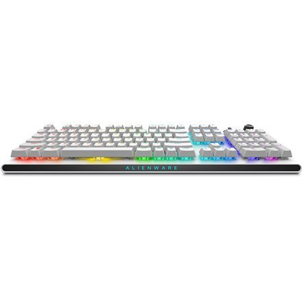 Klawiatura do gier Dell Alienware Tri-Mode AW920K bezprzewodowa z podświetleniem RGB LED, US, Lunar Light, Bluetooth, klawiatura Klawiatura do gier Dell Alienware Tri-Mode AW920K bezprzewodowa z podświetleniem RGB LED, US, Lunar Light, Bluetooth, klawiatura