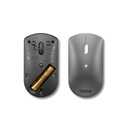 Lenovo | ThinkBook Bluetooth Silent Mouse | Bezprzewodowa | Bluetooth 5.0 | Żelaznoszara | 1 rok(i) Lenovo | ThinkBook Bluetooth Silent Mouse | Bezprzewodowa | Bluetooth 5.0 | Żelaznoszara | 1 rok(i)