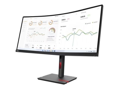 Lenovo | ThinkVision | T34w-30 | 34 " | VA | 21:9 | 60 Hz | 4 ms | Nie | 3440 x 1440 | 350 cd/m² | Porty HDMI w ilości 1 | Czarn Lenovo | ThinkVision | T34w-30 | 34 " | VA | 21:9 | 60 Hz | 4 ms | Nie | 3440 x 1440 | 350 cd/m² | Porty HDMI w ilości 1 | Czarn