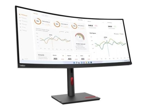 Lenovo | ThinkVision | T34w-30 | 34 " | VA | 21:9 | 60 Hz | 4 ms | Nie | 3440 x 1440 | 350 cd/m² | Porty HDMI w ilości 1 | Czarn Lenovo | ThinkVision | T34w-30 | 34 " | VA | 21:9 | 60 Hz | 4 ms | Nie | 3440 x 1440 | 350 cd/m² | Porty HDMI w ilości 1 | Czarn