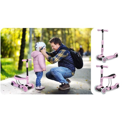Hulajnoga trójkołowa Ricokids Cubi - różowa Hulajnoga trójkołowa Ricokids Cubi - różowa