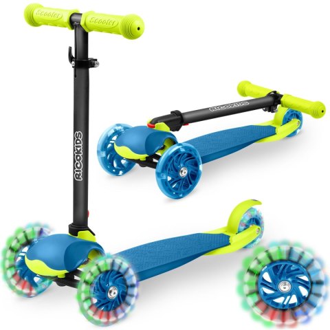 Hulajnoga trójkołowa Ricokids Loco - niebiesko-zielona Hulajnoga trójkołowa Ricokids Loco - niebiesko-zielona