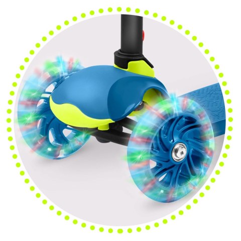 Hulajnoga trójkołowa Ricokids Loco - niebiesko-zielona Hulajnoga trójkołowa Ricokids Loco - niebiesko-zielona