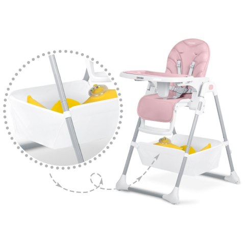 Krzesełko do karmienia Ricokids Tulo różowe Krzesełko do karmienia Ricokids Tulo różowe