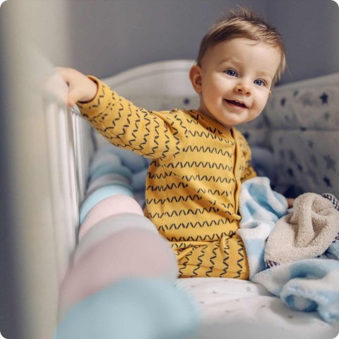 Otulacz do łóżeczka Ricokids 3m - niebiesko-różowy Otulacz do łóżeczka Ricokids 3m - niebiesko-różowy