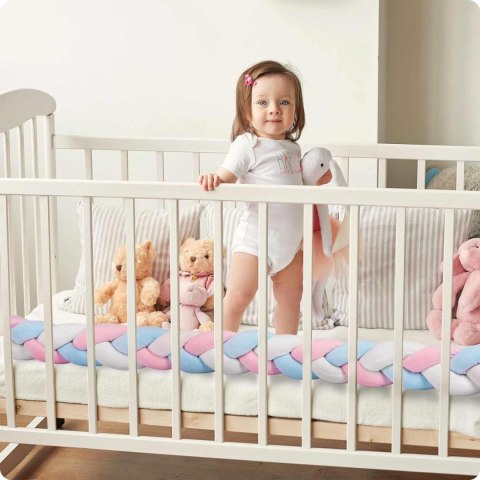 Otulacz do łóżeczka Ricokids 3m - niebiesko-różowy Otulacz do łóżeczka Ricokids 3m - niebiesko-różowy