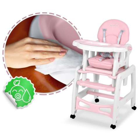 Tacka do krzesełka Sinco Ricokids - różowa Tacka do krzesełka Sinco Ricokids - różowa