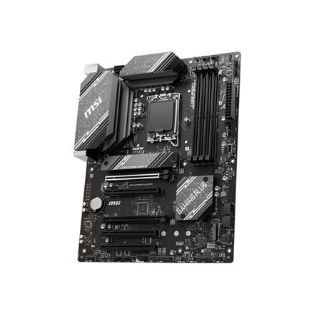 MSI | B760 GAMING PLUS WIFI | Gniazdo procesora LGA1700 | Typ chipsetu Intel B760 | Obsługiwana technologia pamięci RAM DDR5 SDR MSI | B760 GAMING PLUS WIFI | Gniazdo procesora LGA1700 | Typ chipsetu Intel B760 | Obsługiwana technologia pamięci RAM DDR5 SDR