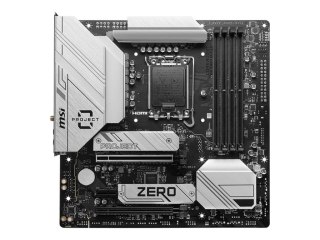 MSI B760M PROJECT ZERO | Rodzina procesorów Intel | Gniazdo procesora LGA1700 | DDR5 | Obsługiwane interfejsy dysków twardych SA