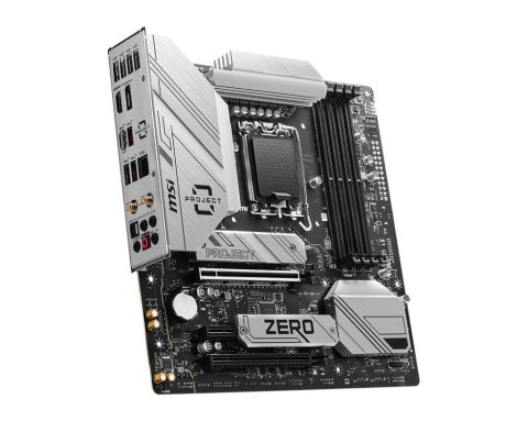 MSI B760M PROJECT ZERO | Processor family Intel | Processor socket LGA1700 | DDR5 | Supported hard disk drive interfaces SATA, M MSI B760M PROJECT ZERO | Processor family Intel | Processor socket LGA1700 | DDR5 | Supported hard disk drive interfaces SATA, M