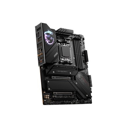 MSI | MPG X670E CARBON WIFI | Gniazdo procesora Socket AM5 | Rodzaj chipsetu AMD X670 | Technologia obsługiwanej pamięci RAM DDR MSI | MPG X670E CARBON WIFI | Gniazdo procesora Socket AM5 | Rodzaj chipsetu AMD X670 | Technologia obsługiwanej pamięci RAM DDR