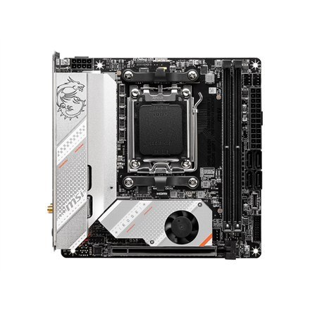 MSI | MPG B650I EDGE WIFI | Rodzina procesorów AMD | Gniazdo procesora AM5 | DDR5 DIMM | Gniazda pamięci 2 | Obsługiwane interfe MSI | MPG B650I EDGE WIFI | Rodzina procesorów AMD | Gniazdo procesora AM5 | DDR5 DIMM | Gniazda pamięci 2 | Obsługiwane interfe