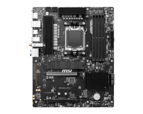MSI | PRO B650-S WIFI | Rodzina procesorów AMD | Gniazdo procesora AM5 | DDR5 | Obsługiwane interfejsy dysków twardych SATA, M.2 MSI | PRO B650-S WIFI | Rodzina procesorów AMD | Gniazdo procesora AM5 | DDR5 | Obsługiwane interfejsy dysków twardych SATA, M.2
