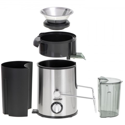 Mesko | Sokowirówka | MS 4126b | Typ Sokowirówka | Stal nierdzewna | 600 W | Liczba prędkości 3 Mesko | Sokowirówka | MS 4126b | Typ Sokowirówka | Stal nierdzewna | 600 W | Liczba prędkości 3