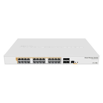 MikroTik | CRS328-24P-4S+RM Gigabit Ethernet POE/POE+ router/switch | 12 miesięcy | Porty PoE/Poe+ w liczbie 24 | Typ zasilania MikroTik | CRS328-24P-4S+RM Gigabit Ethernet POE/POE+ router/switch | 12 miesięcy | Porty PoE/Poe+ w liczbie 24 | Typ zasilania