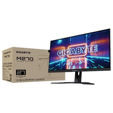 Monitor Gamingowy Gigabyte M27Q-EK | 27 cali | IPS | QHD | 0.5 ms | 350 cd/m² | Czarny | 2 porty HDMI | 170 Hz Monitor Gamingowy Gigabyte M27Q-EK | 27 cali | IPS | QHD | 0.5 ms | 350 cd/m² | Czarny | 2 porty HDMI | 170 Hz